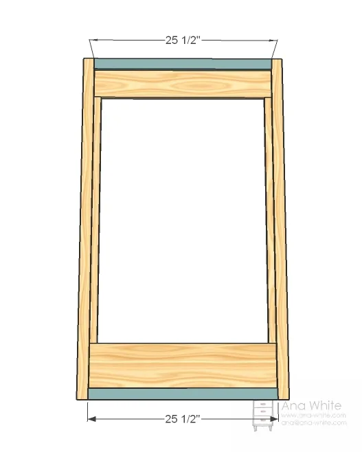 How to Build a Vanity Mirror, step 2