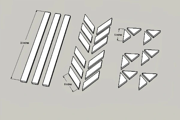 How To Make A Wooden Snowflake dimension diagram 1