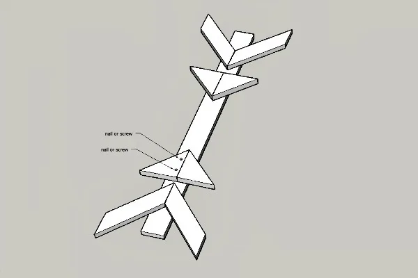 How To Make A Wooden Snowflake, step 2