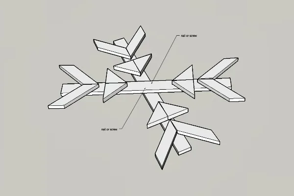 How To Make A Wooden Snowflake, step 3