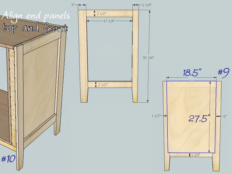 Hudson Dresser, step 3