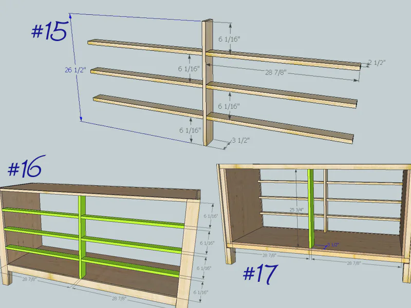 Hudson Dresser, step 5