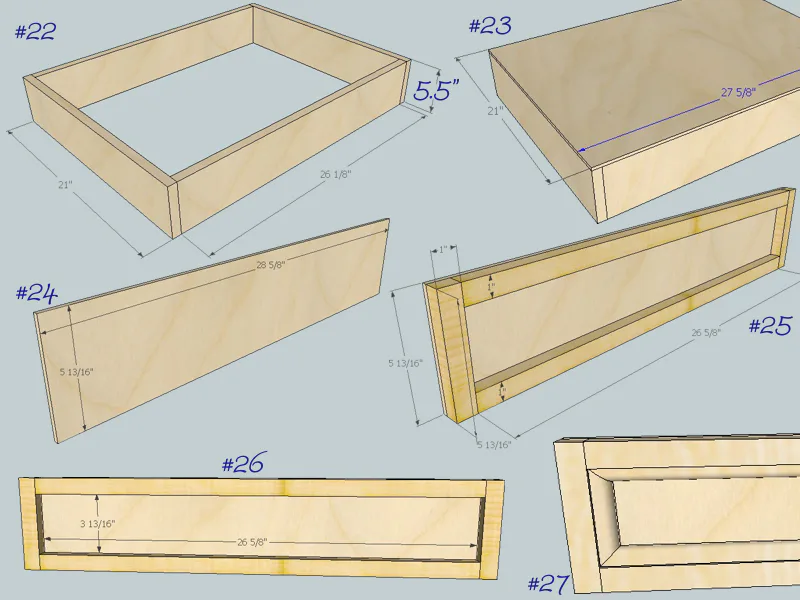 Hudson Dresser, step 7