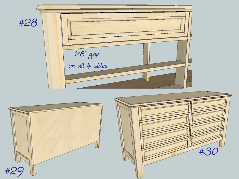 Hudson Dresser, step 8
