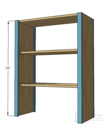 Hutch for the Cube Drawer Bench, step 2