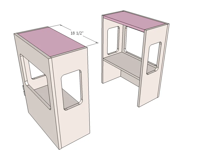 Ice Cream Truck Play Table or Desk, step 4