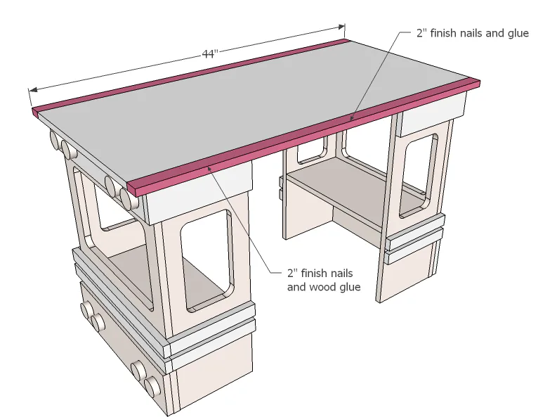 Ice Cream Truck Play Table or Desk, step 8