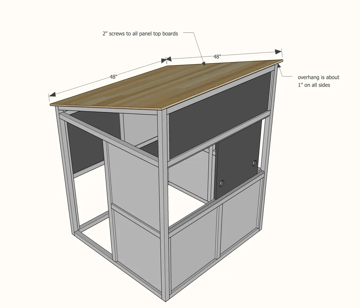 Indoor Playhouse Modern Bungalow, step 10
