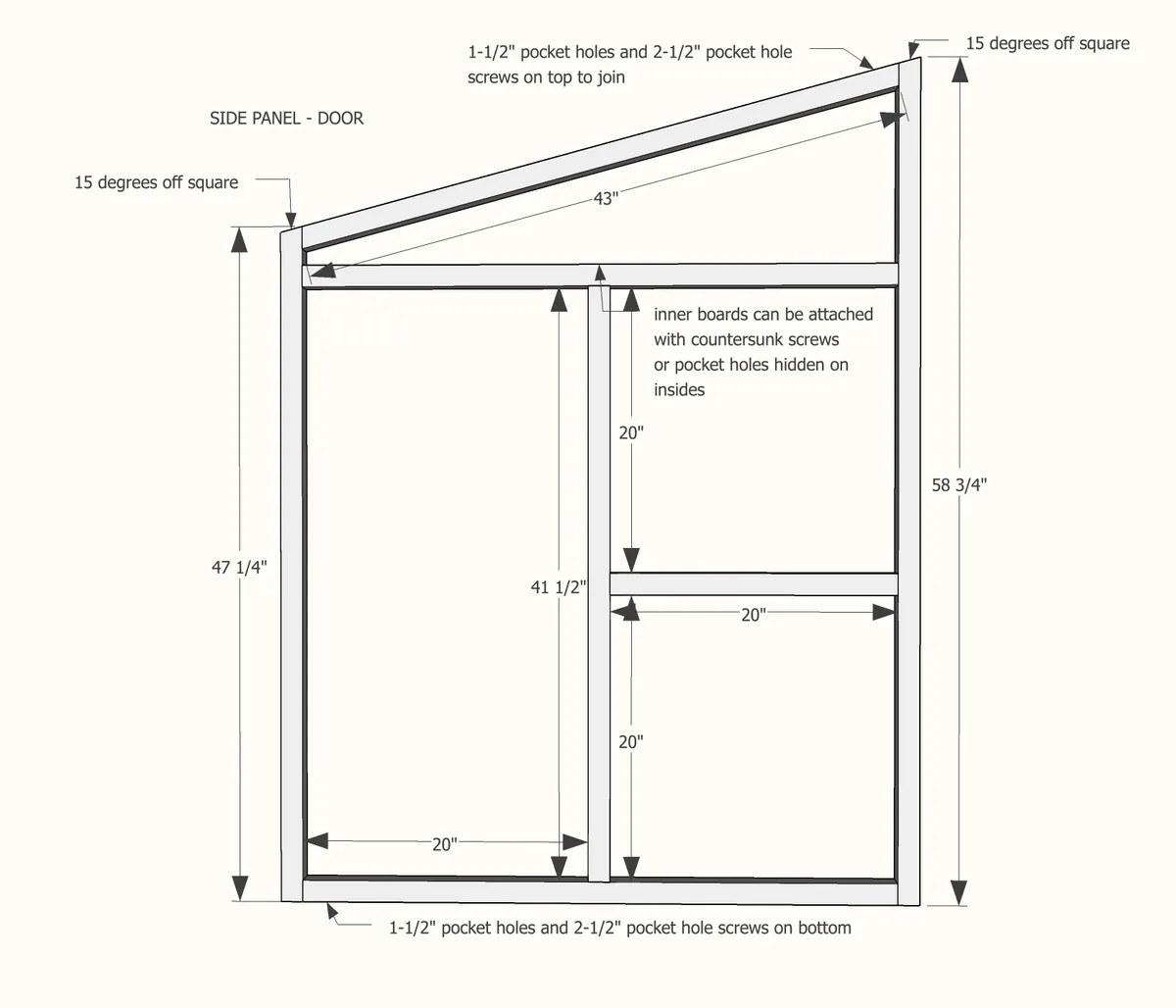 Indoor Playhouse Modern Bungalow, step 1