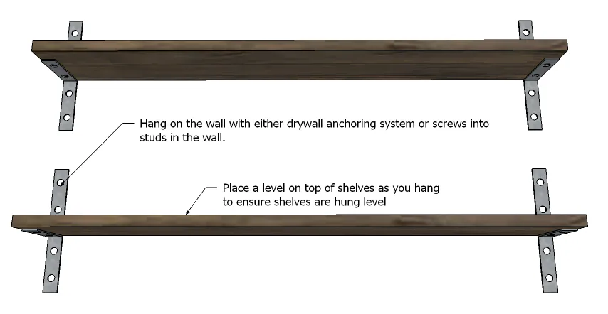 Industrial Chic Reclaimed Wood Shelves, step 2