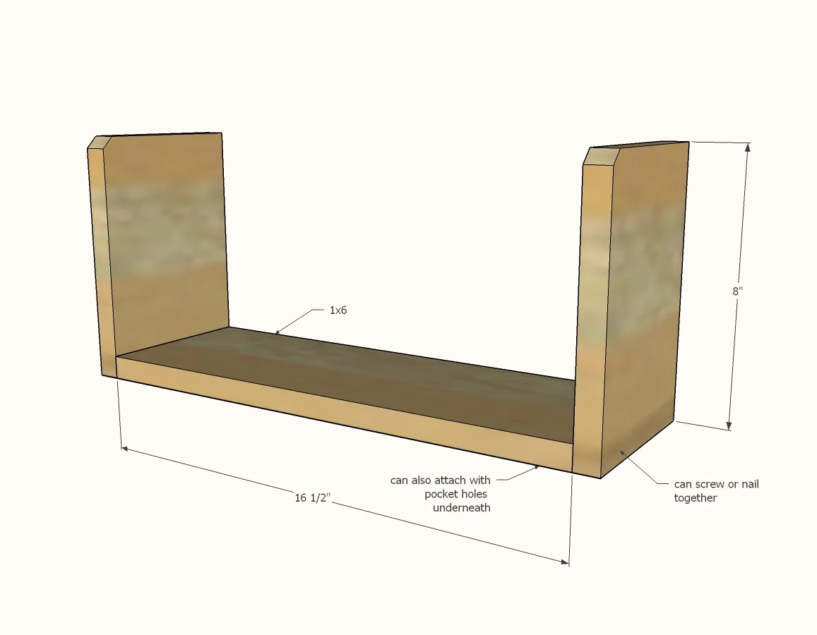 Iron Board Holder, step 1
