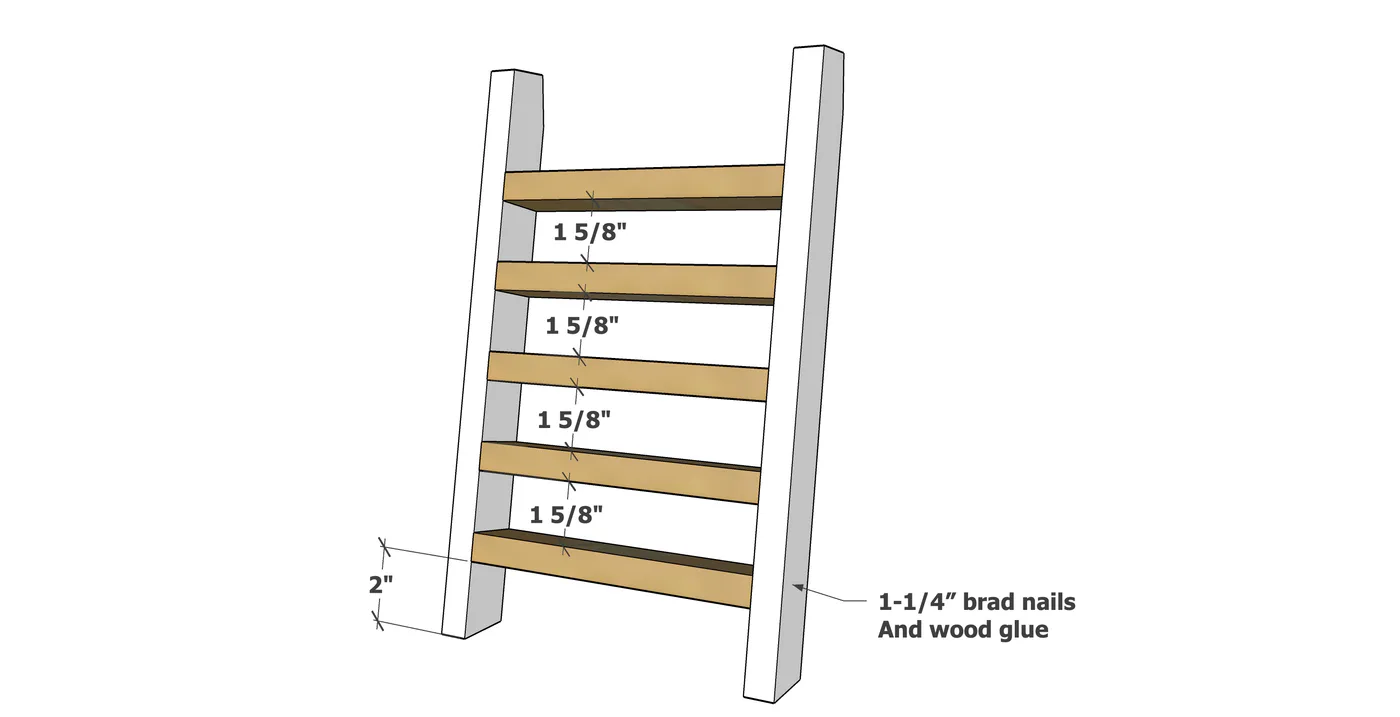 K Cup Holder Ladder, step 2