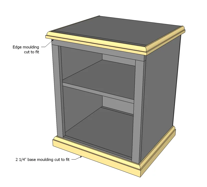 Katie Nightstand Open Shelf, step 4