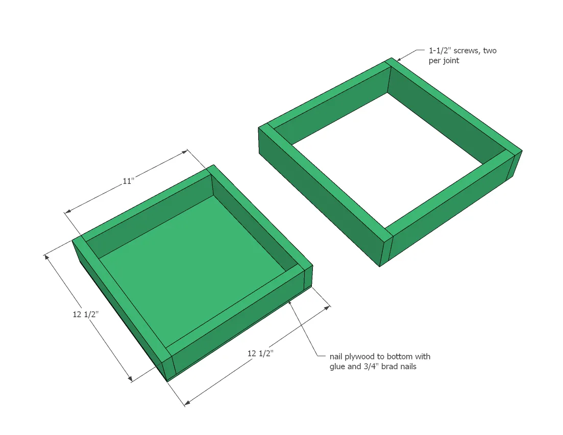 Kids Chair with Storage Base, step 1