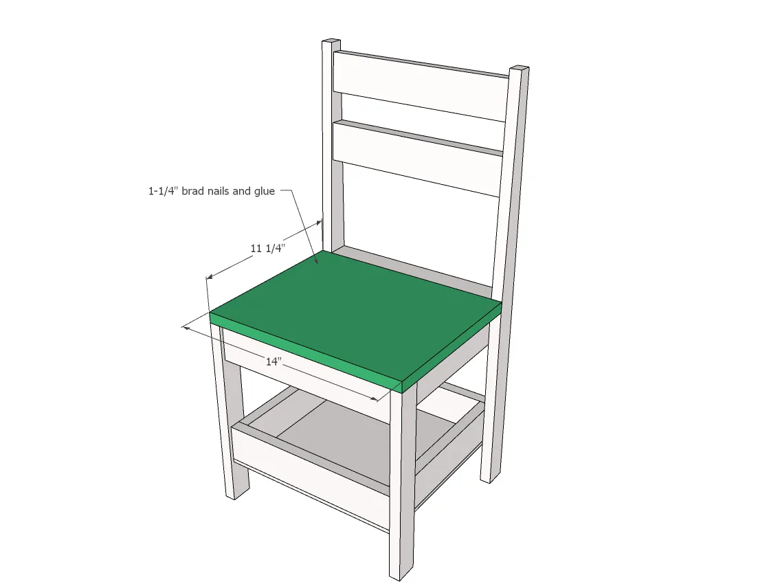 Kids Chair with Storage Base, step 4