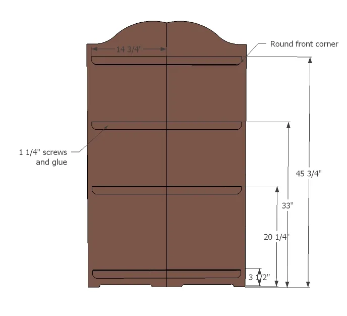 Kids Storage Bookshelf, step 2