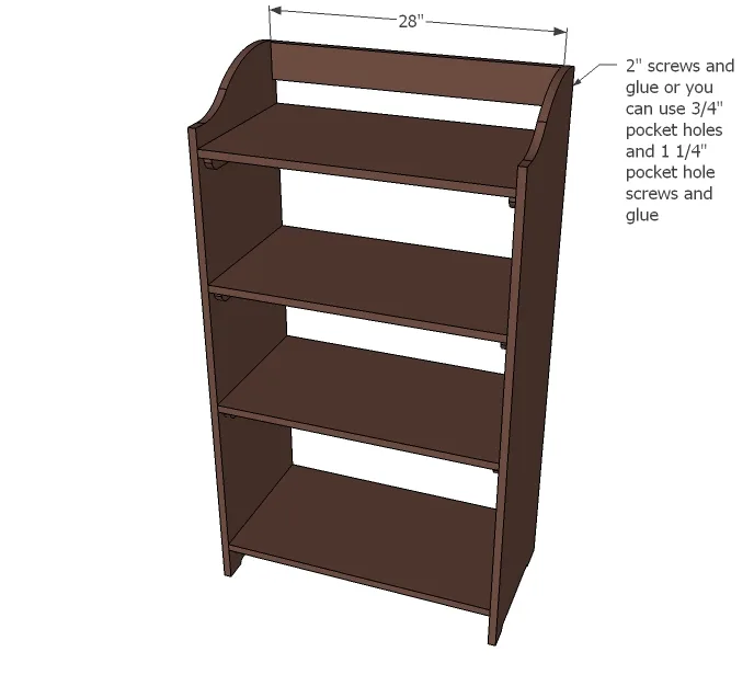Kids Storage Bookshelf, step 4