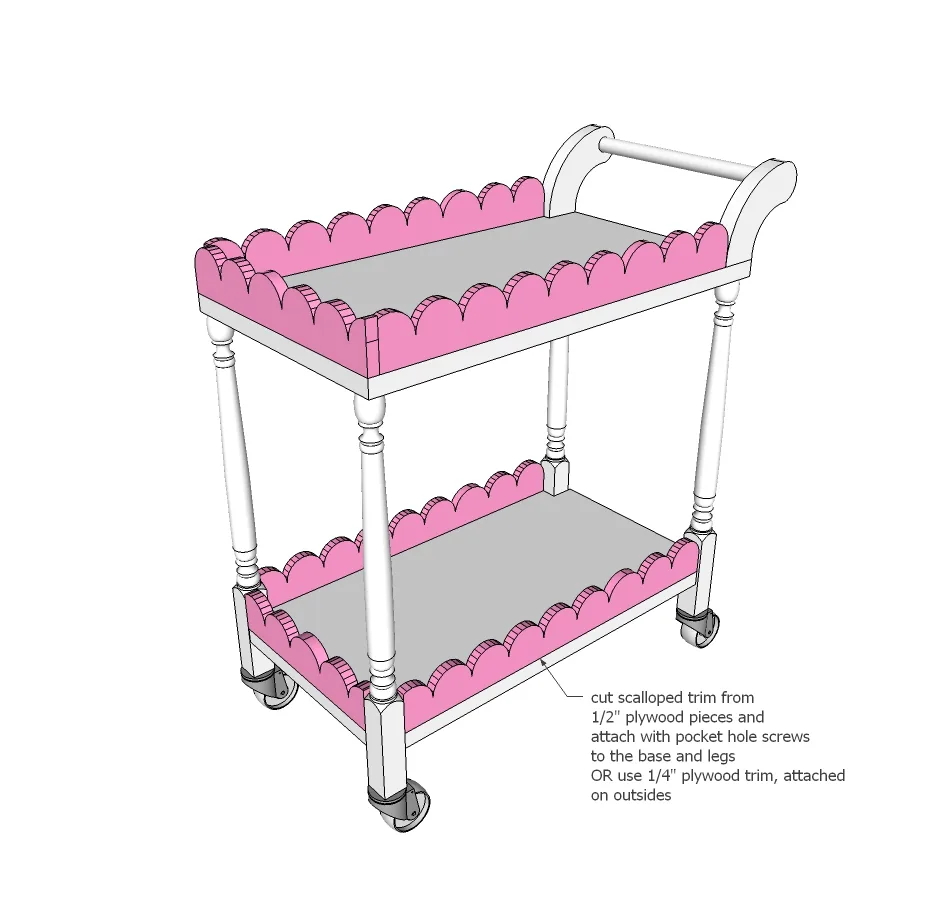 Kids Tea Cart, step 5