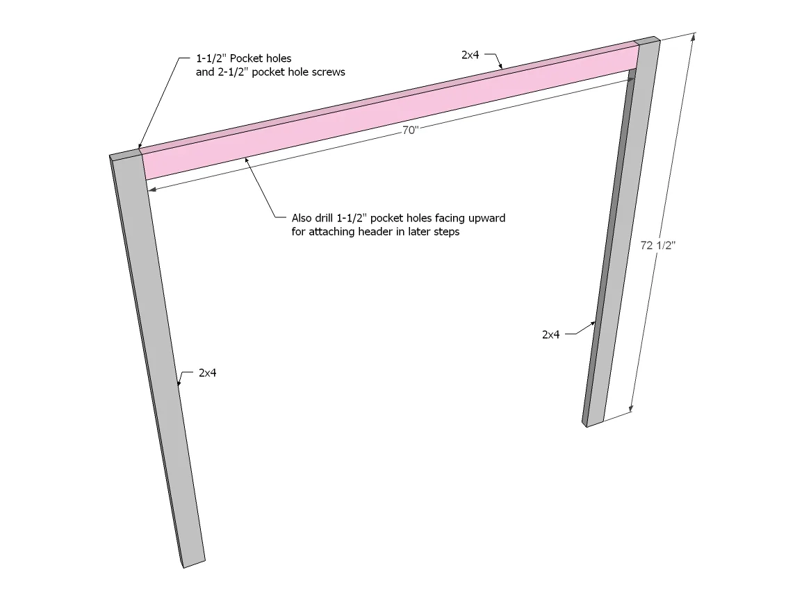King Panel Headboard, step 1