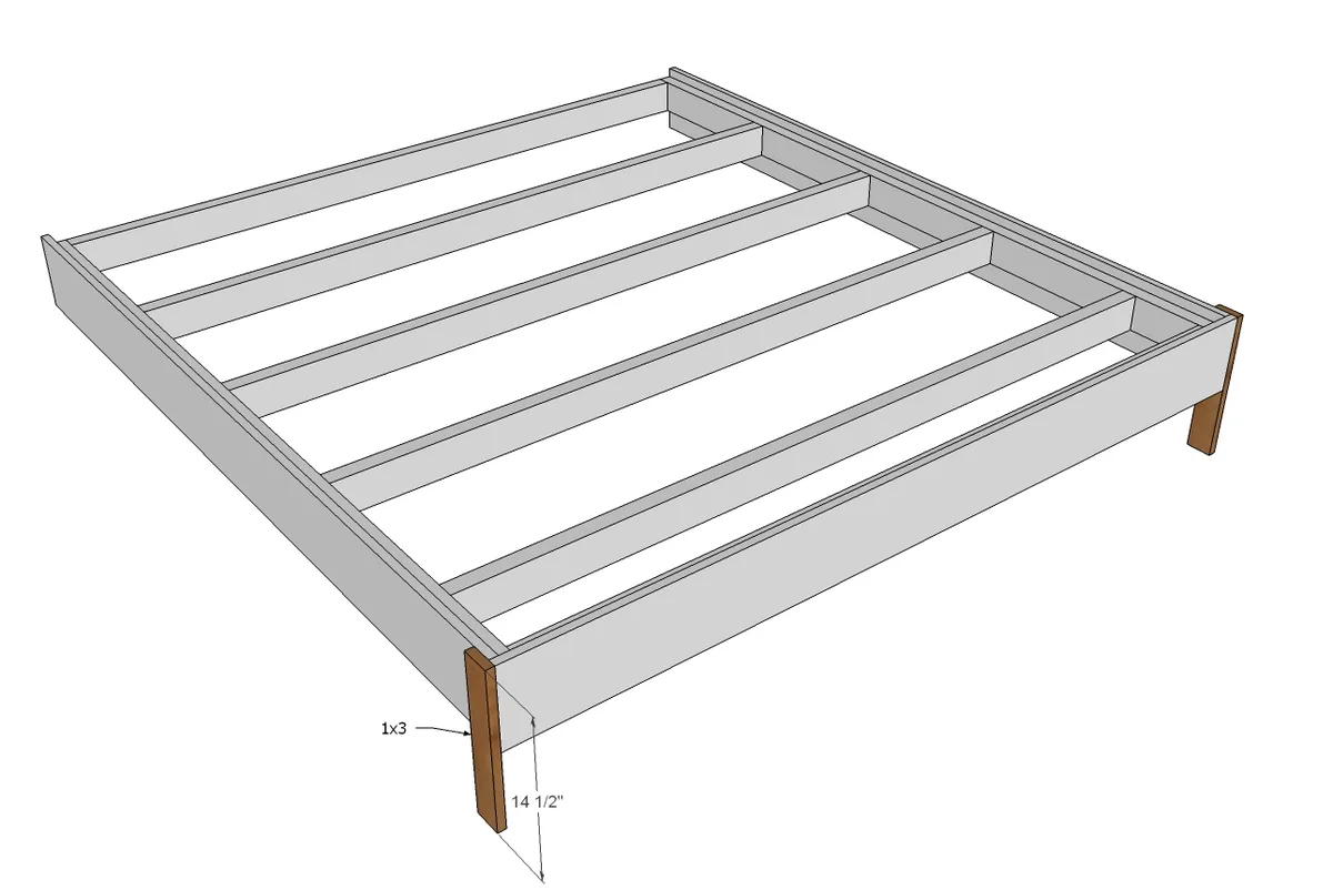 King Size Fancy Farmhouse Bed, step 11
