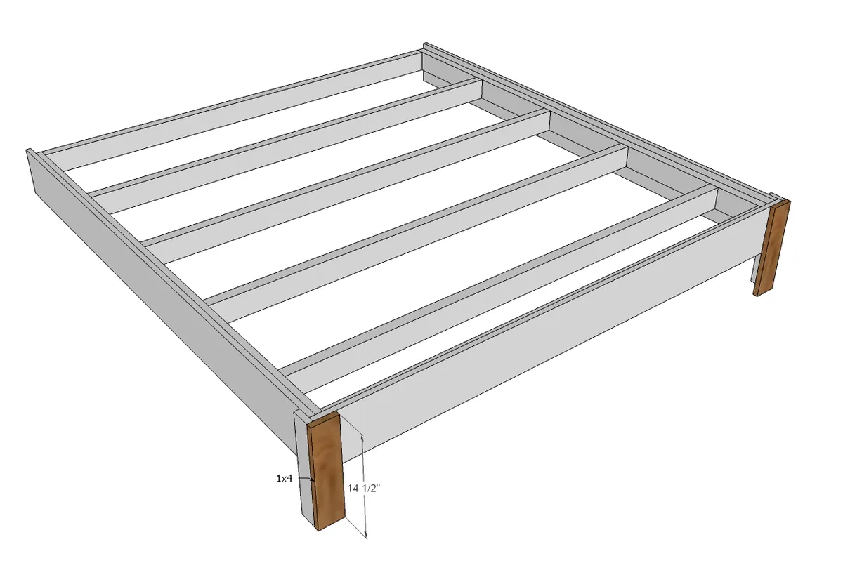 King Size Fancy Farmhouse Bed, step 12