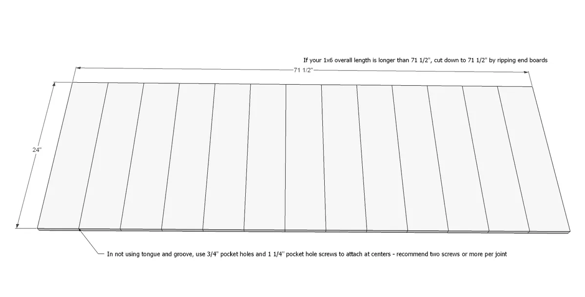 King Size Fancy Farmhouse Bed, step 1