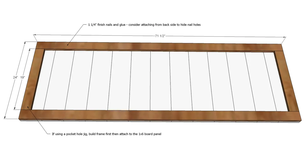 King Size Fancy Farmhouse Bed, step 2