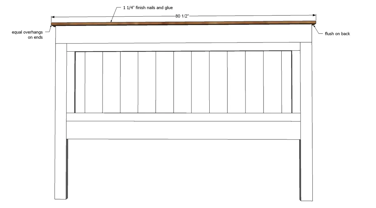 King Size Fancy Farmhouse Bed, step 6