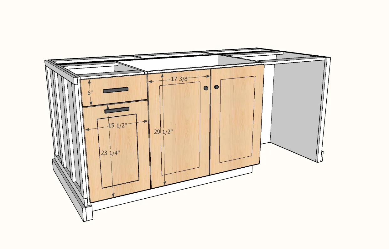 Kitchen Island with Open Shelving, step 12