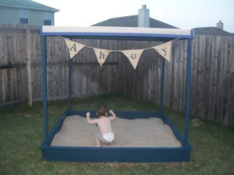 Large Covered Sandbox