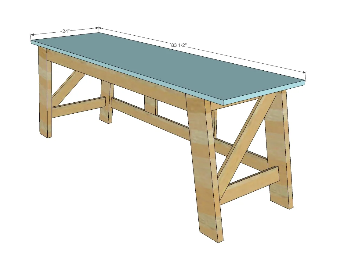 Large Henry Desk, step 5