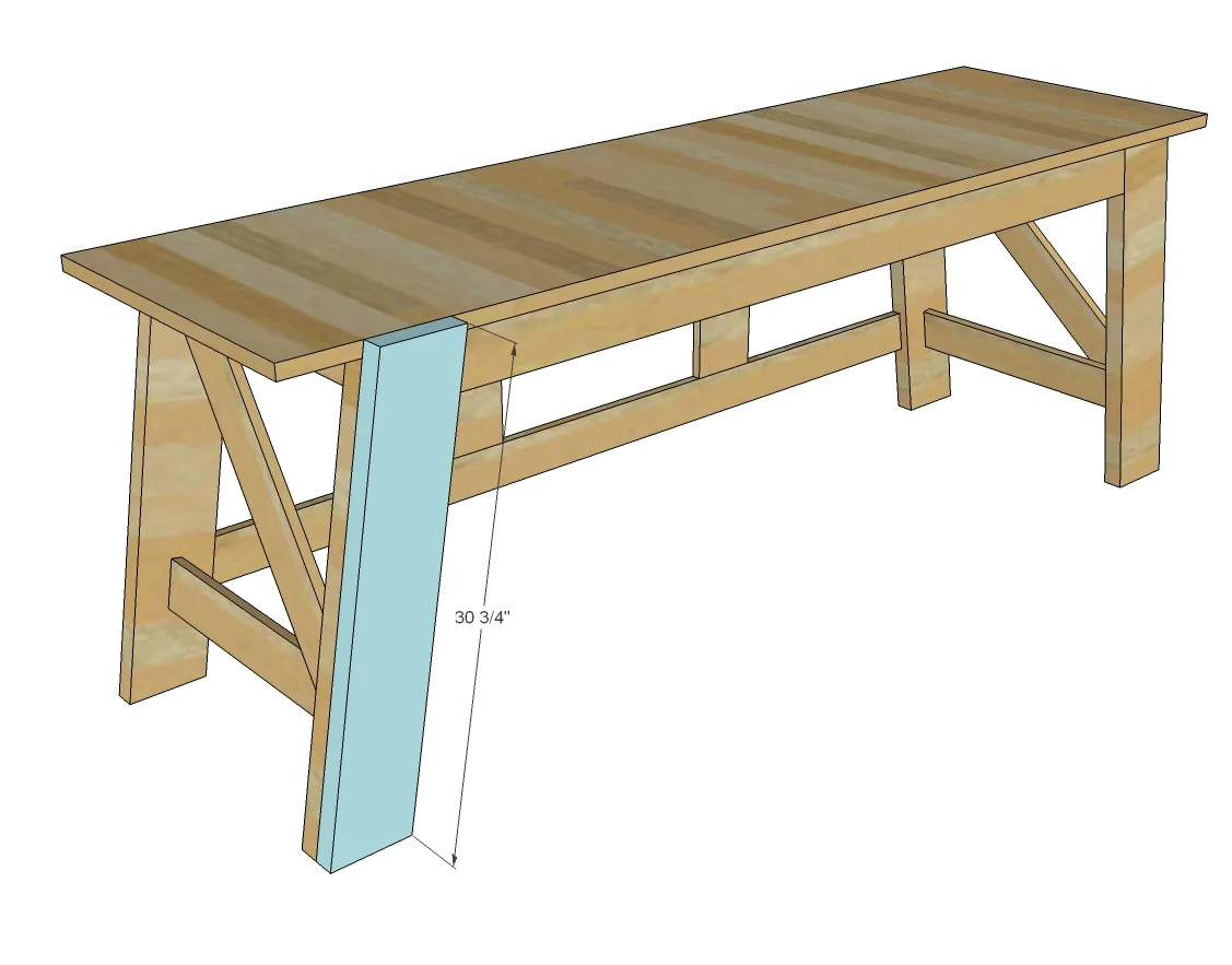 Large Henry Desk, step 6