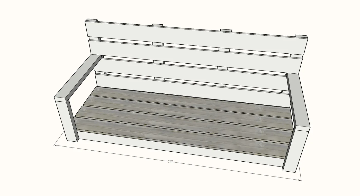 Large Modern Porch Swing Couch, step 8