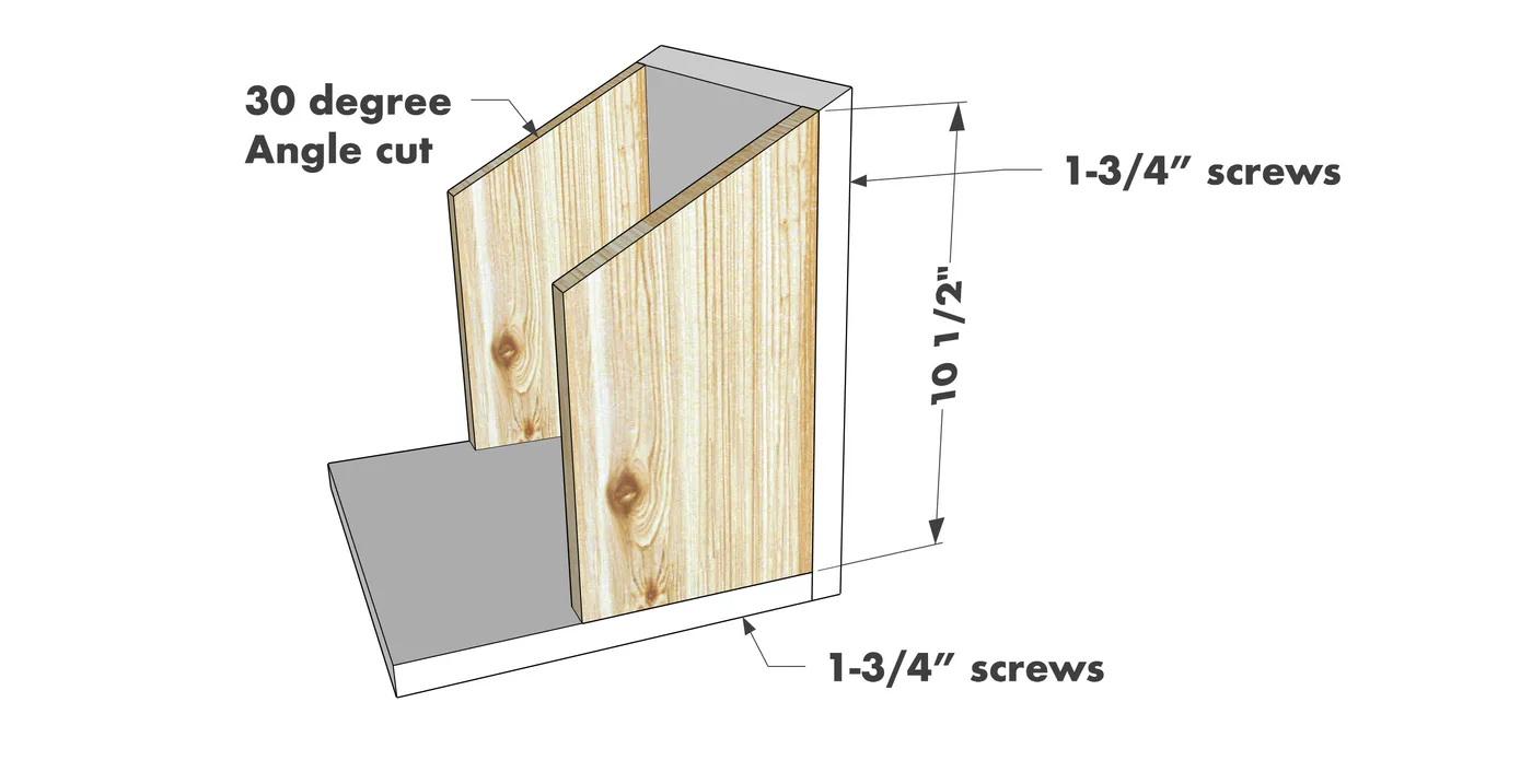 Large Open Bird Nesting House, step 2