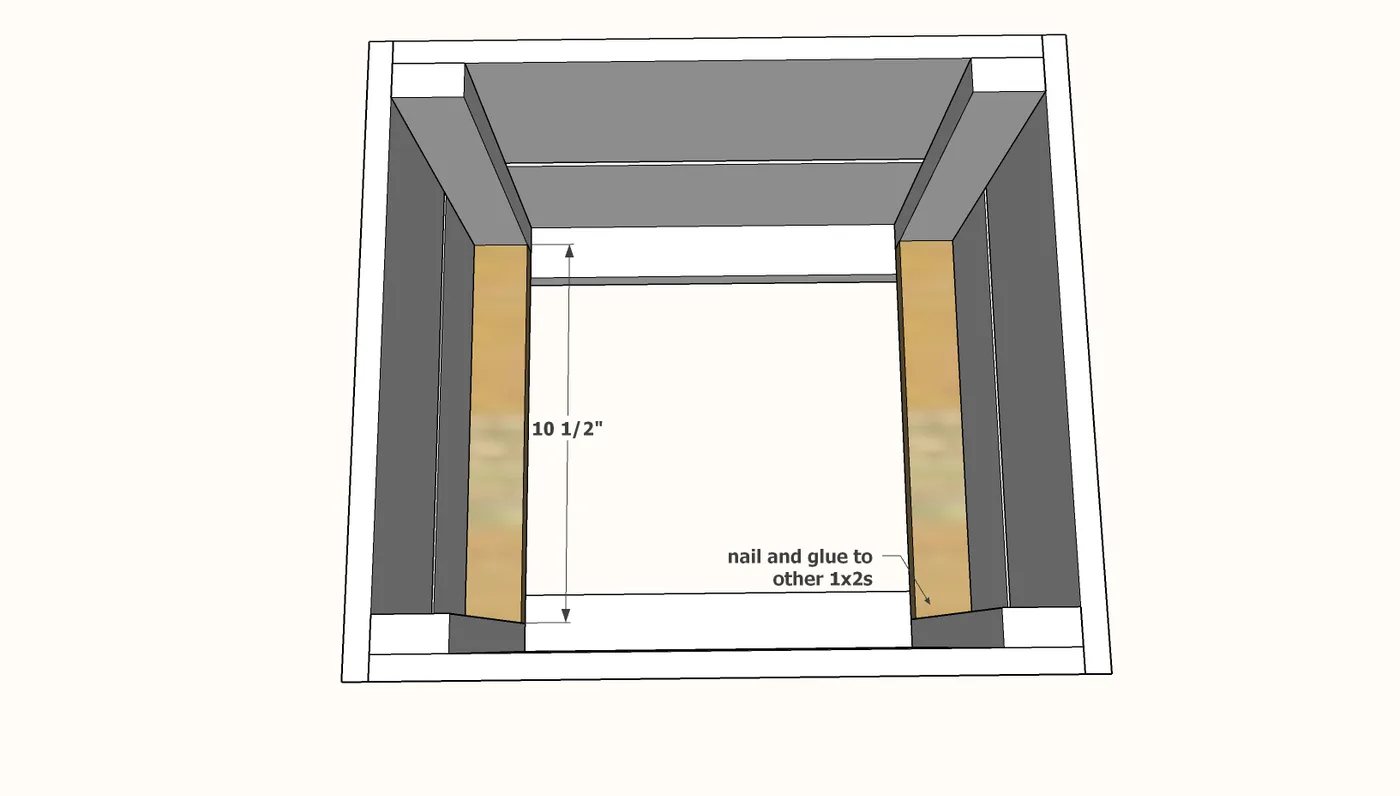 Large Wooden Milk Crate Tutorial using Cedar Fence Pickets, step 4