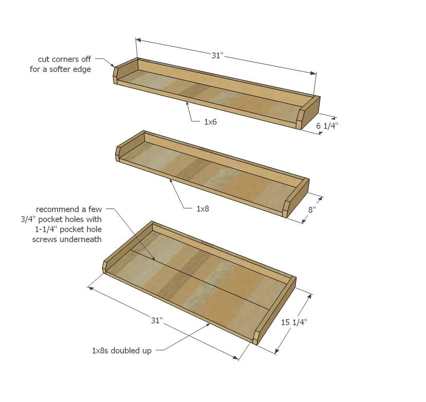 Leaning Wall Ladder Desk, step 1