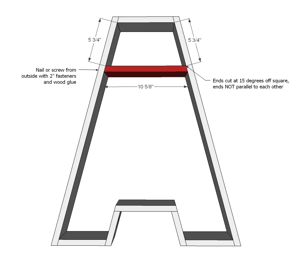 A Letter Shelf, step 5