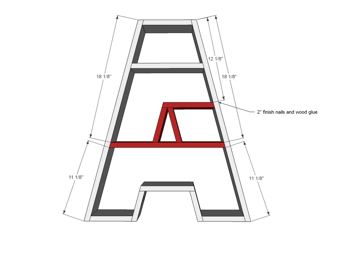 A Letter Shelf, step 7