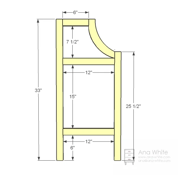 Library Console Table, step 2