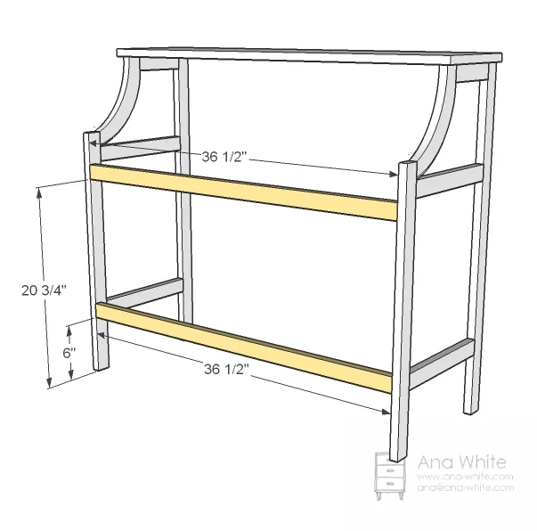 Library Console Table, step 5