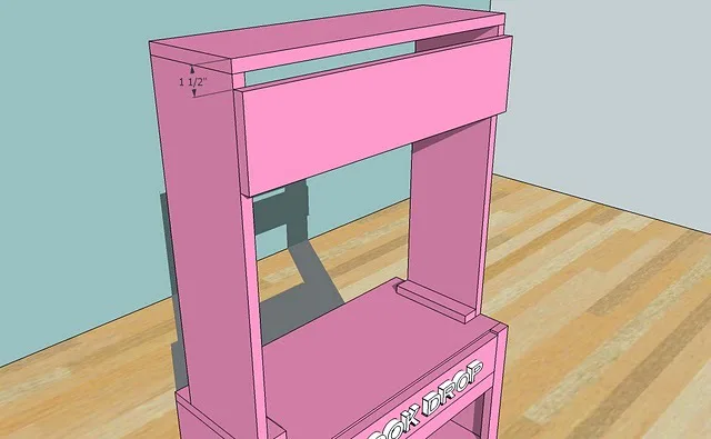 Library Hutch for Grace's Town, step 3