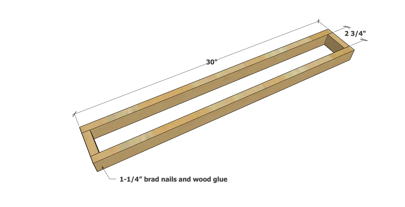 Lighted Floating Table Runner Riser, step 1