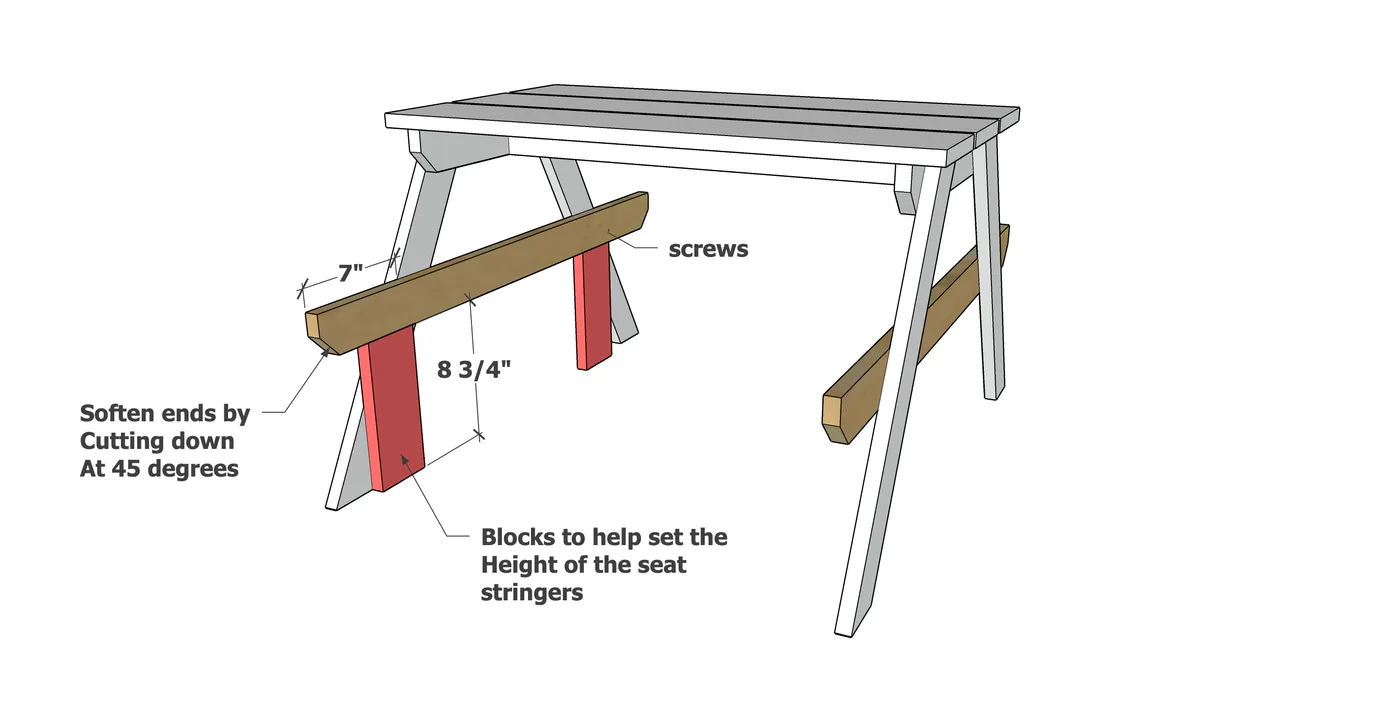 Little Kids Picnic Table, step 4