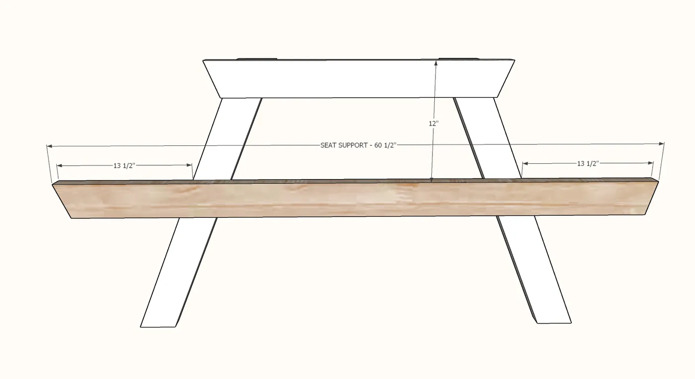 Long Picnic Table, step 2