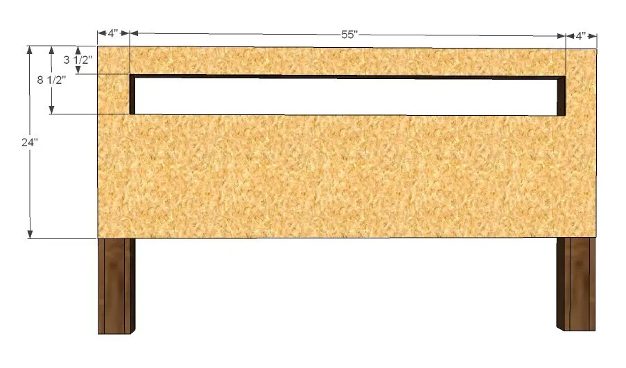 Low Modern Cutout Headboard, step 5