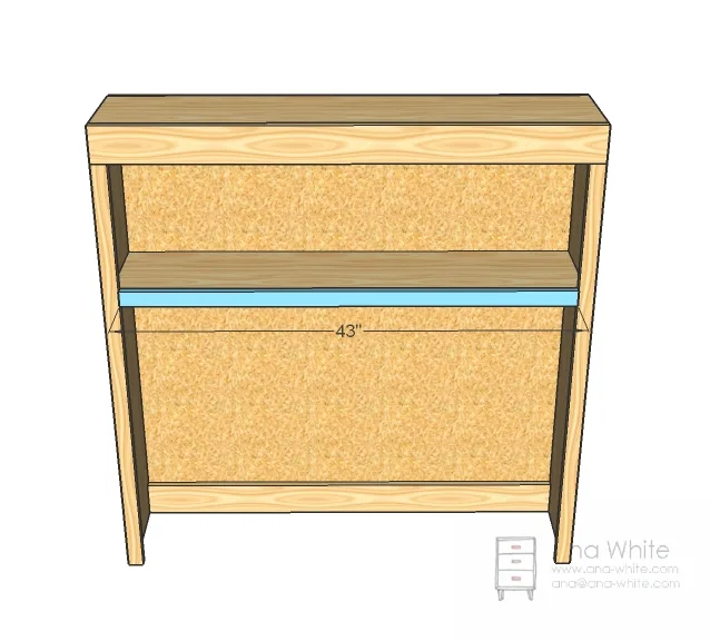 Media Hutch for the Turned Leg Media Console, step 6