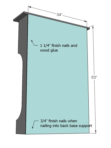 Mimi's Narrow Hall Tree Hutch, step 8