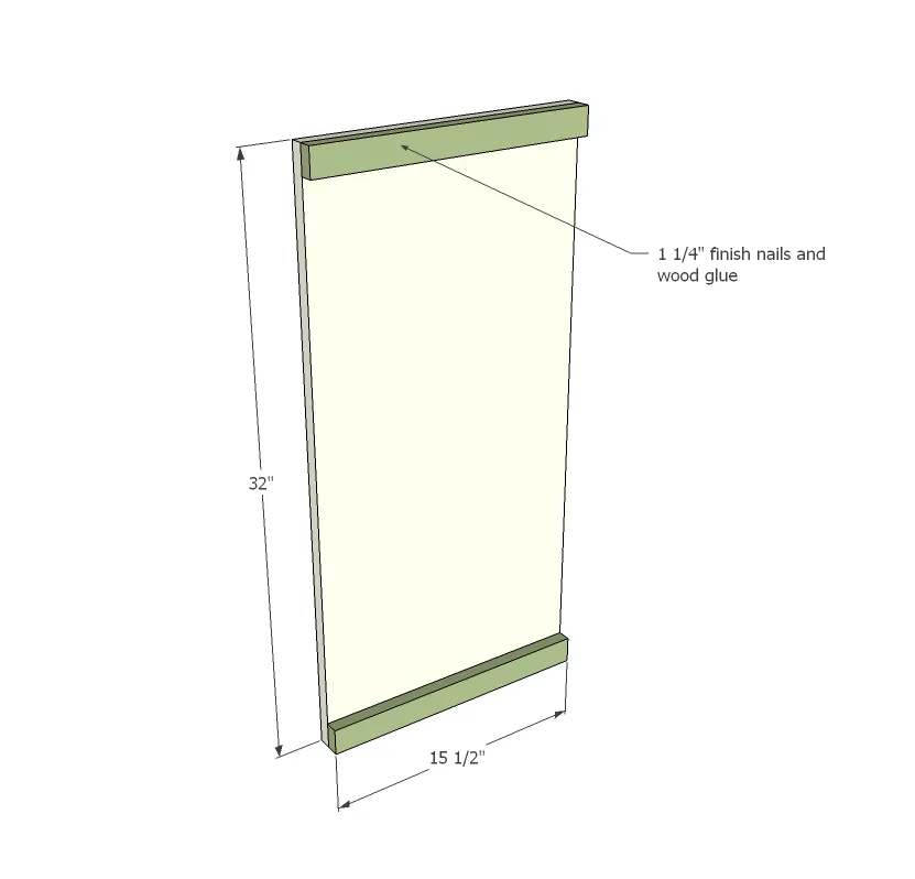 Mini Armoire Cabinet, step 1
