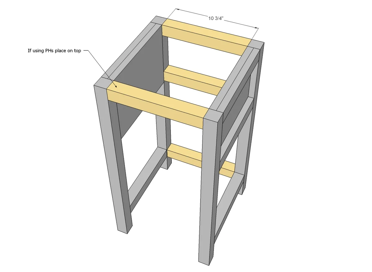 Mini Farmhouse Bedside Table, step 3