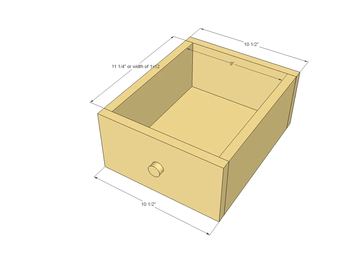 Mini Farmhouse Bedside Table, step 6